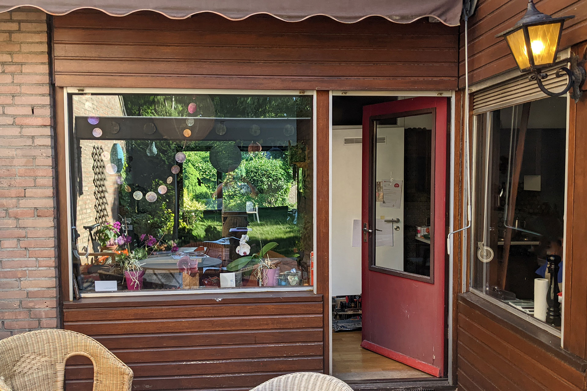 gemütlicher Zugang zur Terrasse