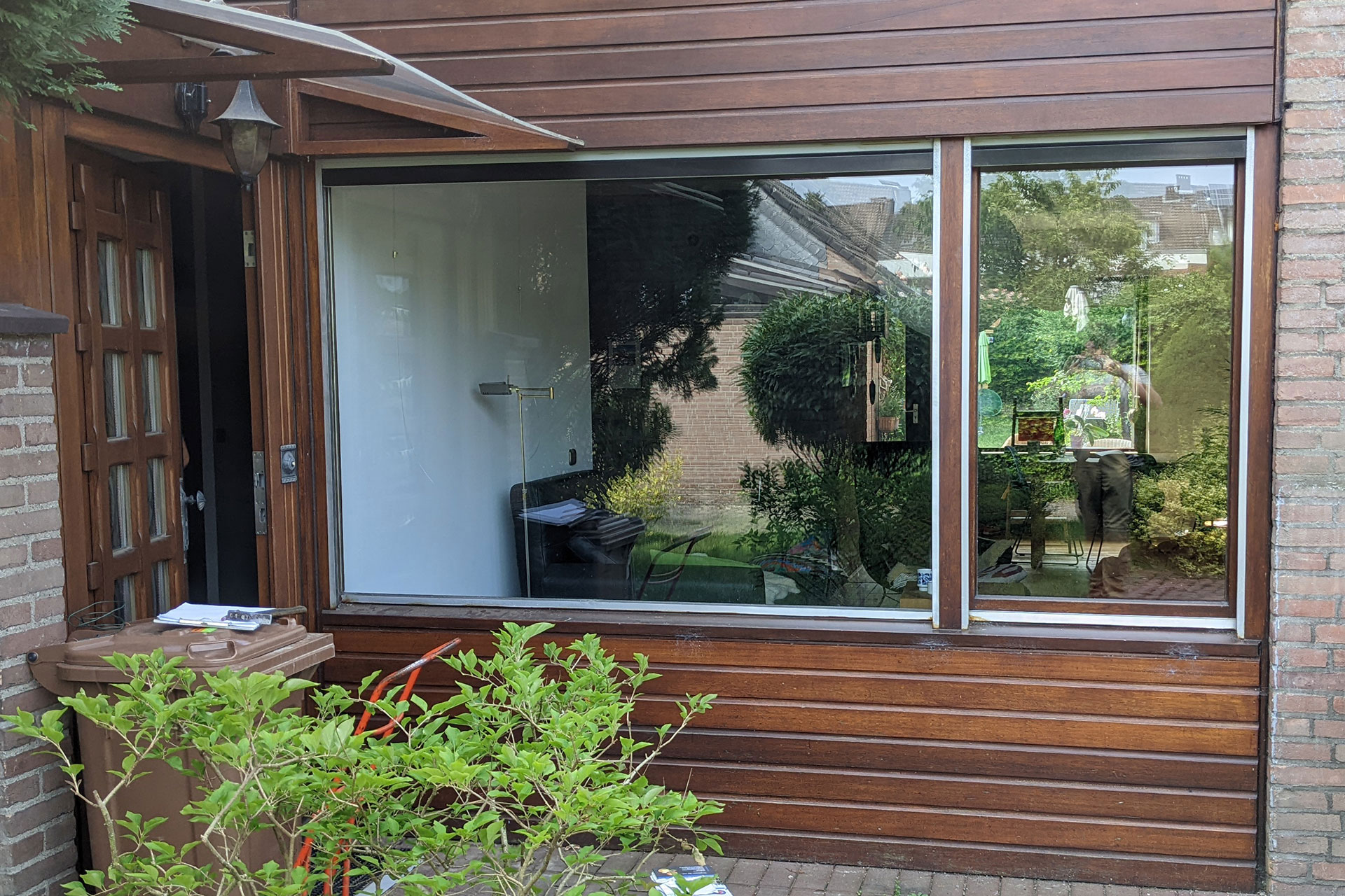 Holzfenster, Innenansicht